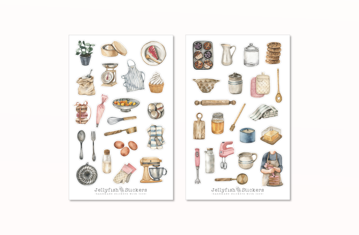 Backen Sticker Set