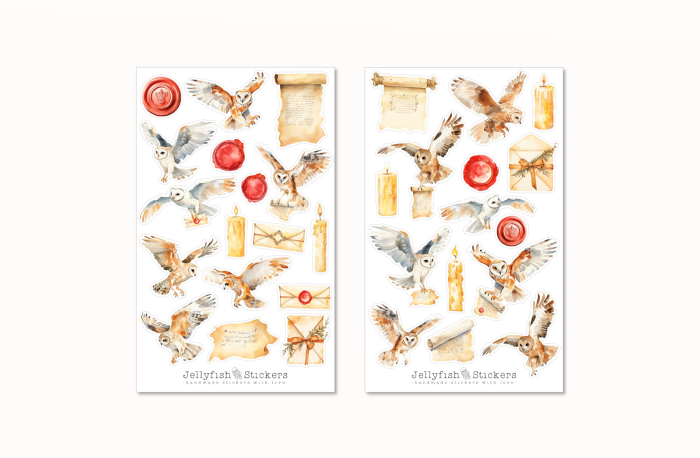 Owl Post Sticker Set