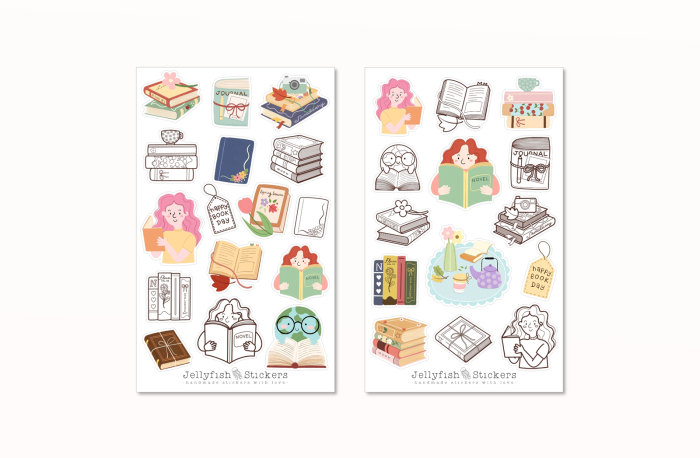 Books Sticker Set