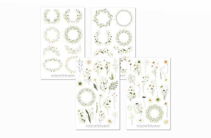 Blumen Sticker Set