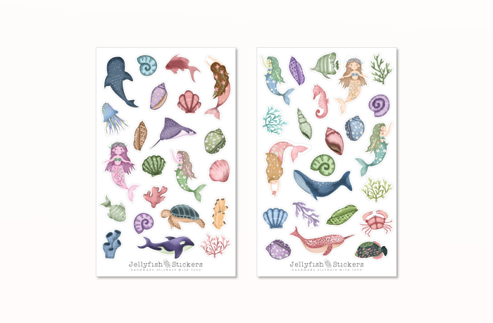 Meerjungfrauen Sticker Set