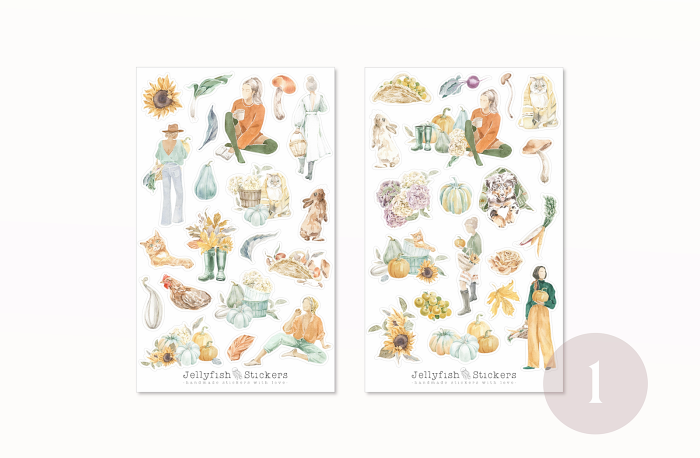 Herbst Sticker Set