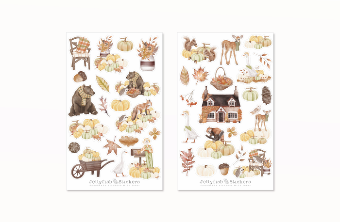 Herbst Sticker Set