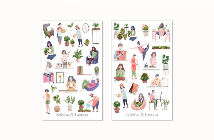 Zuhause Sticker Set