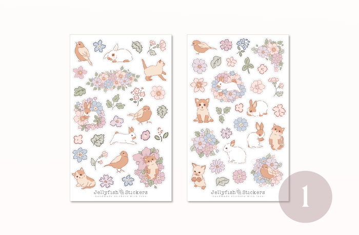 Blumen Sticker Set