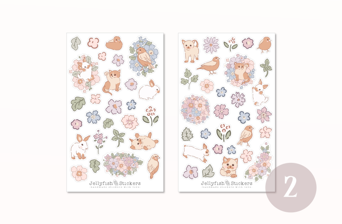 Blumen Sticker Set