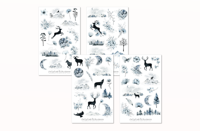 Waldtiere Sticker Set