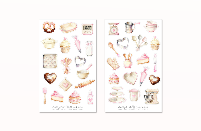 Backen Sticker Set