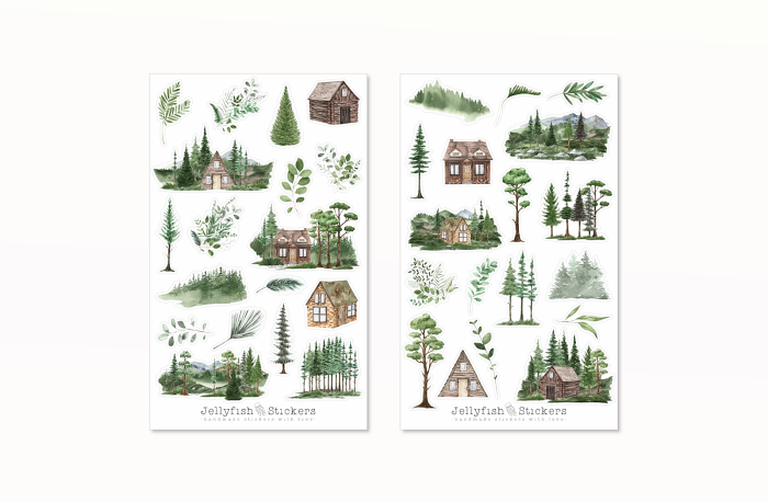 Wald Sticker Set