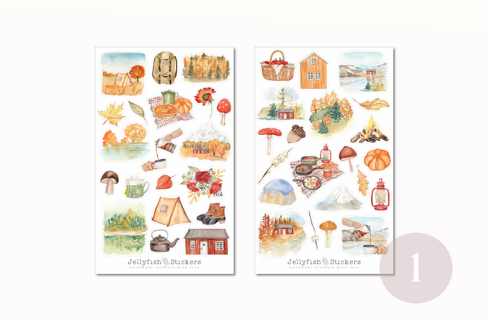 Herbst Sticker Set