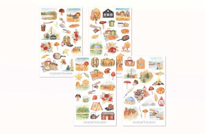 Herbst Sticker Set