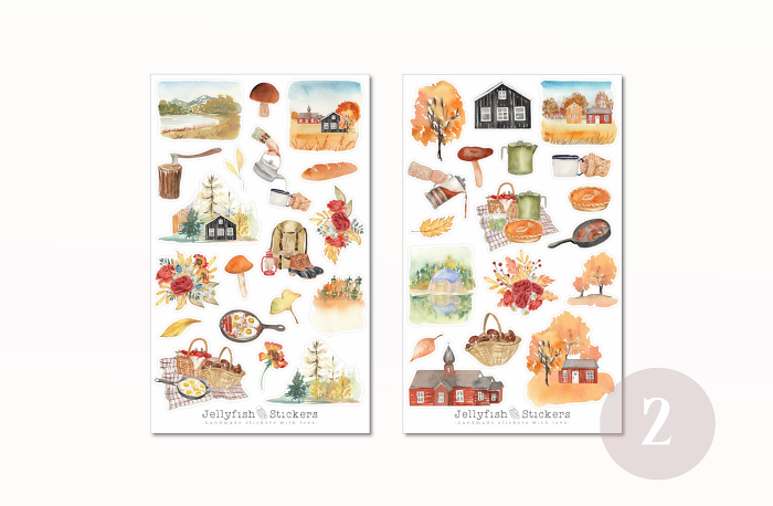 Herbst Sticker Set