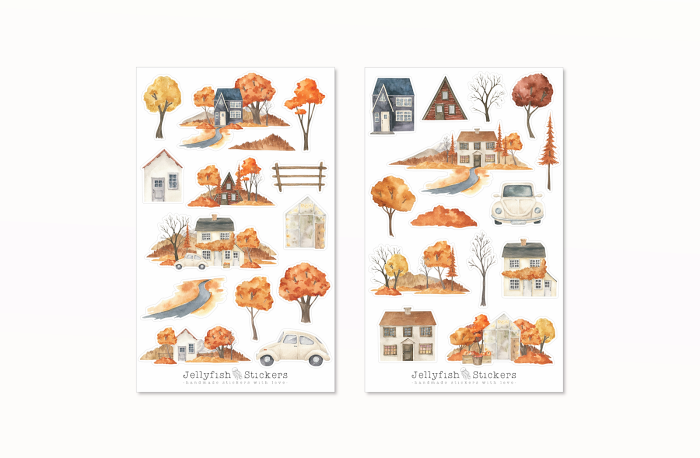 Herbst Sticker Set