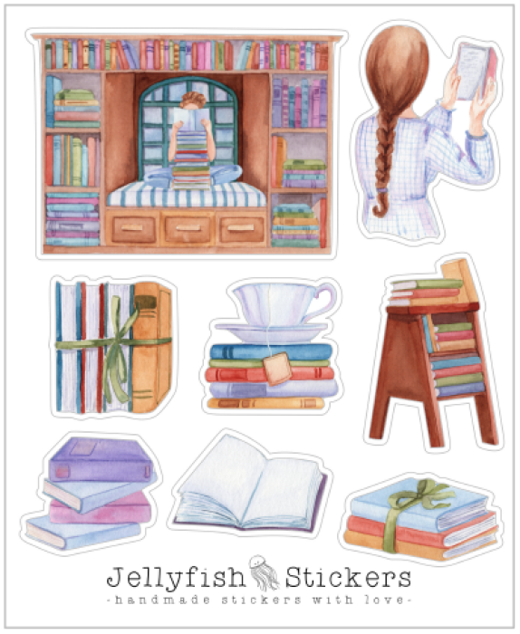 Ab 20EUR: Gratis Stickerbogen "Bücher"
