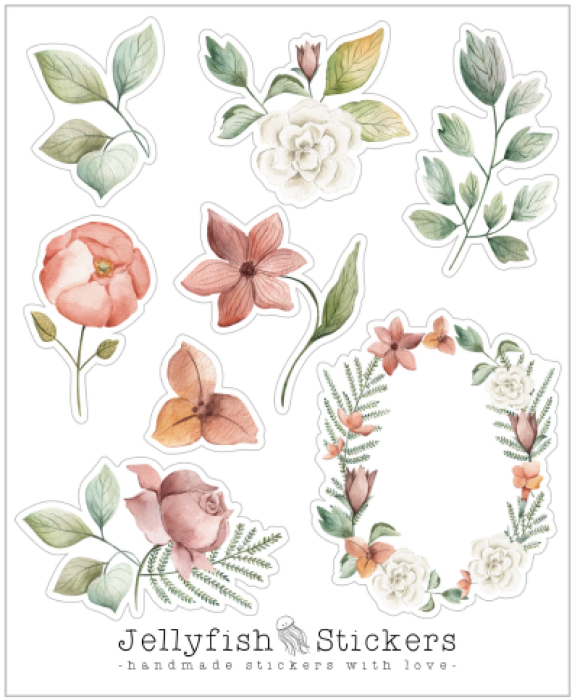 Ab 20EUR: Gratis Stickerbogen "Blumen"
