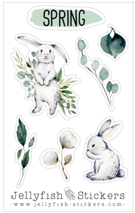 Free Mini Sticker Sheet "Spring"