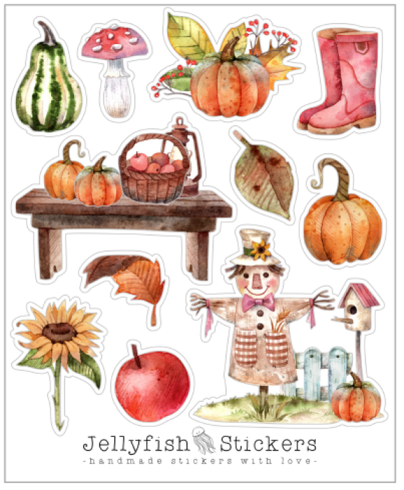 From 20EUR: Free Sticker Sheet "Autumn"
