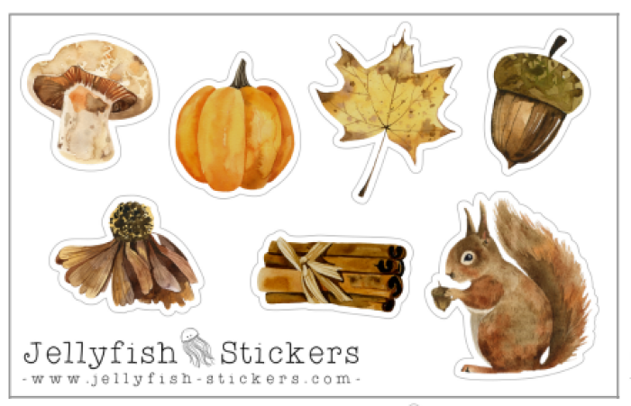 Gratis Mini-Stickerbogen "Herbst"