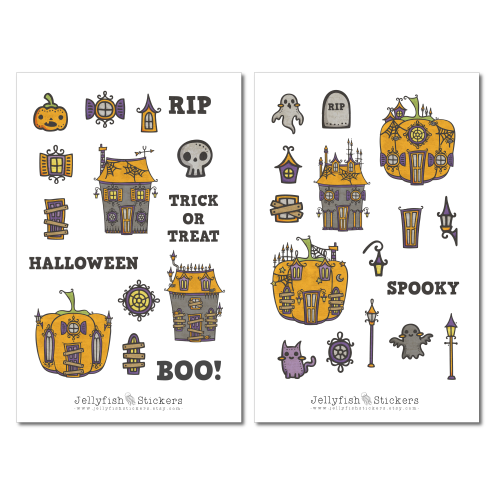 Cute Halloween Sticker Set