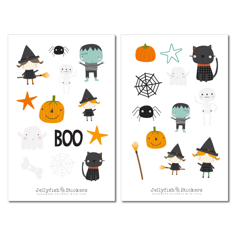 Halloween Kinder Sticker Set