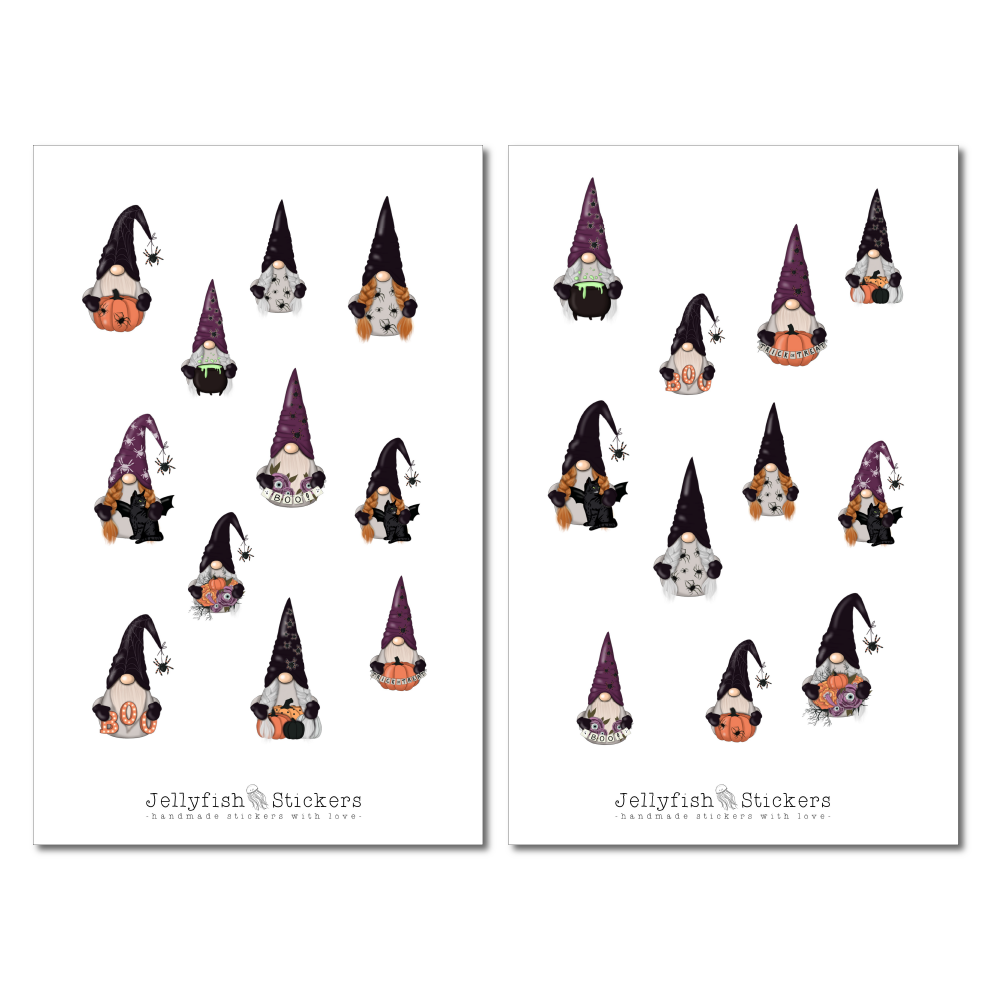 Halloween Dwarfs Sticker Set