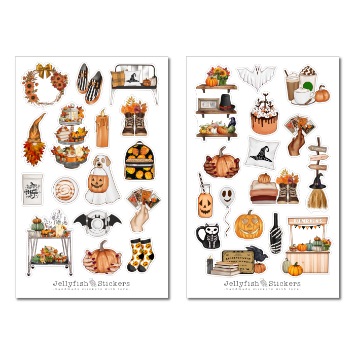 Halloween Zuhause Sticker Set