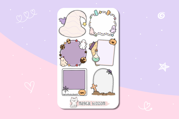Halloween Stickerbogen