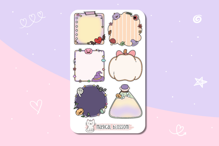 Halloween Stickerbogen