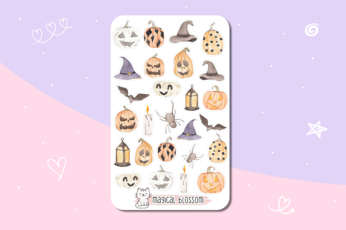 Halloween Stickerbogen