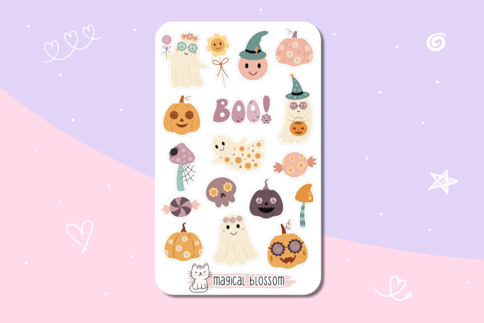 Halloween Stickerbogen