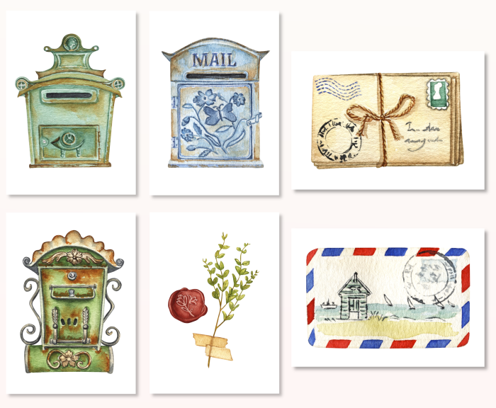 Letters Postcards Set - DIN A6