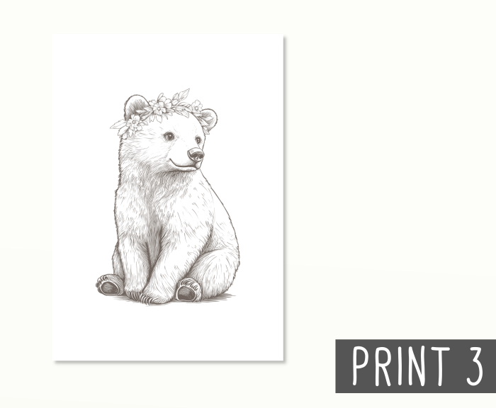 Postkarten Baby Waldtiere