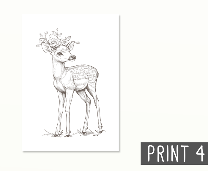 Postkarten Baby Waldtiere