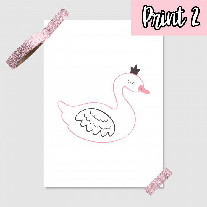 Mädchen Ballerina Poster - DIN A5, A4