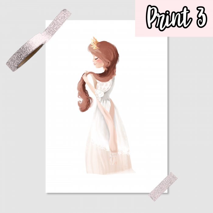 Prinzessin Poster - DIN A5, DIN A4