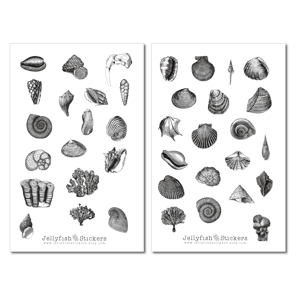 Vintage Sea Sticker Set