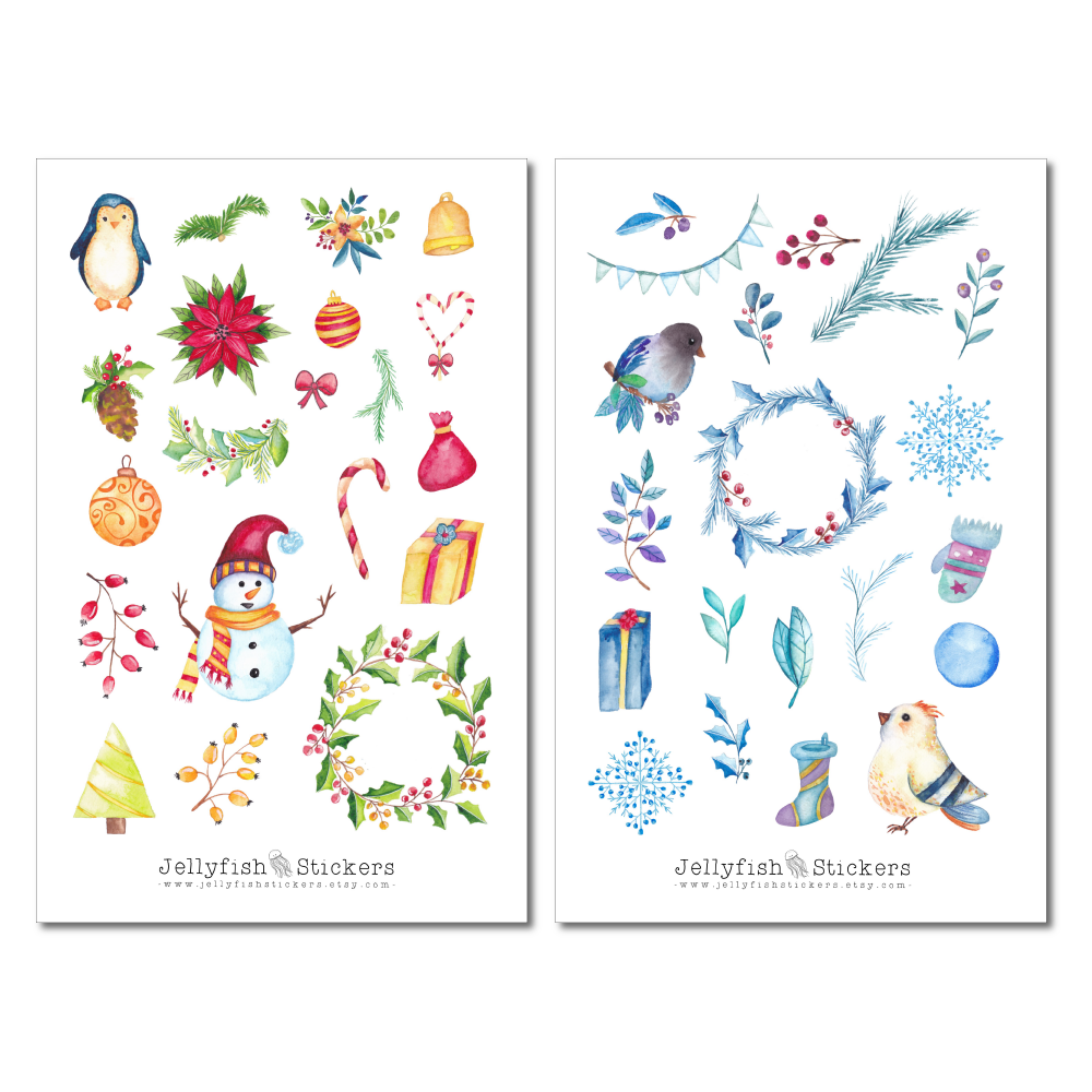 Weihnachten Sticker Set