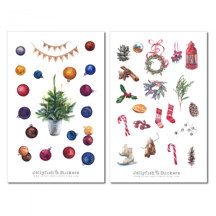 Weihnachten Sticker Set