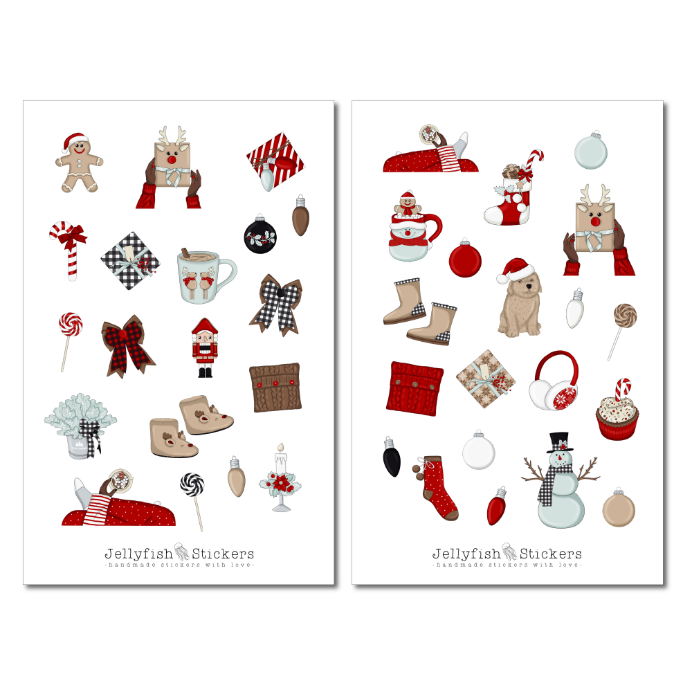 Girls Christmas Sticker Set