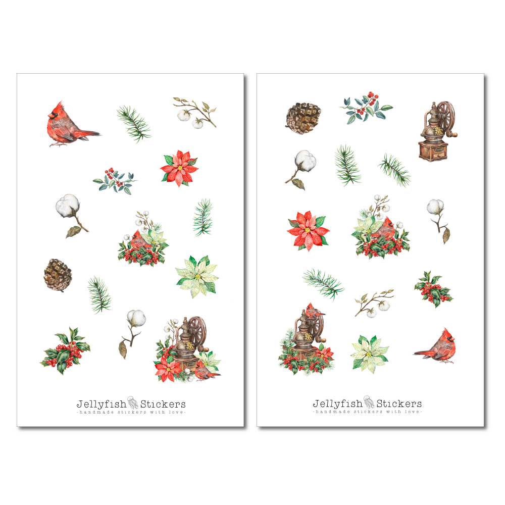 Weihnachten Sticker Set