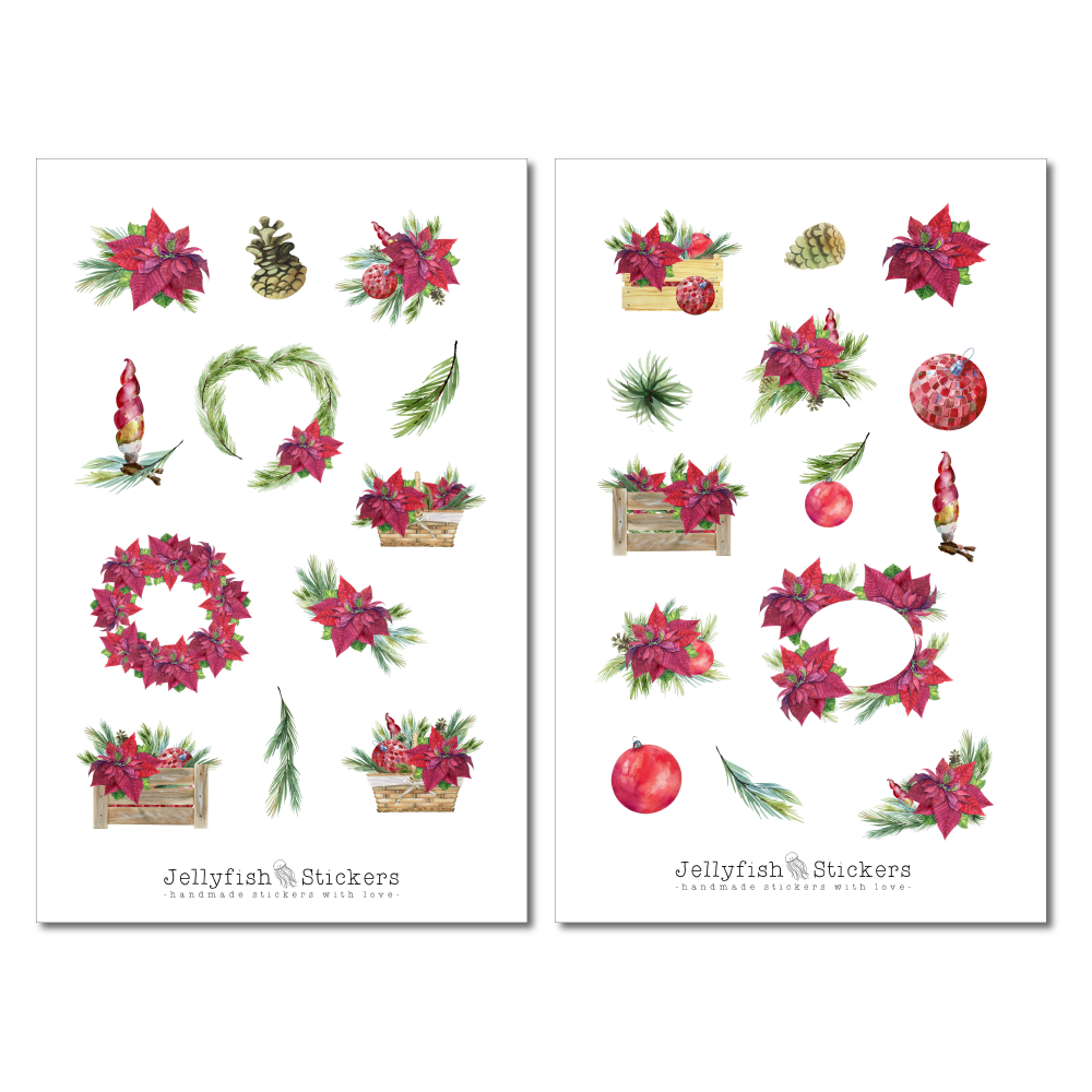 Weihnachten Sticker Set