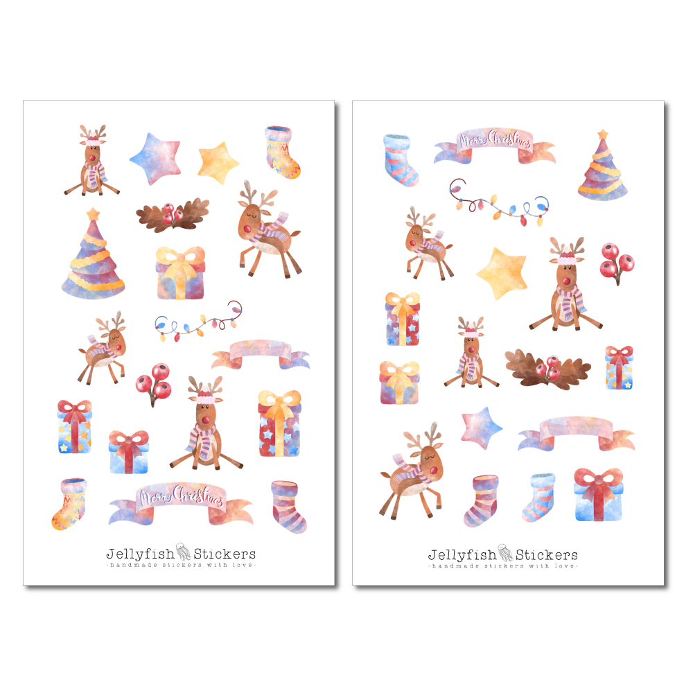 Reindeer Sticker Set