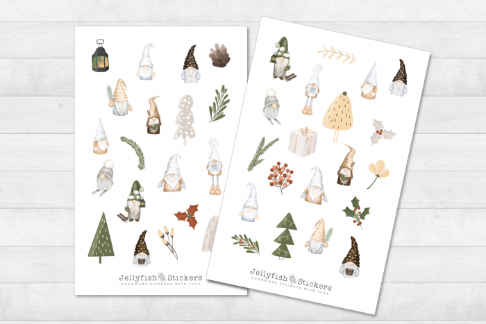 Christmas Gnome Sticker Set