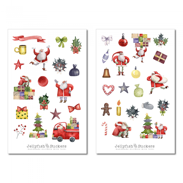 Santa Claus Sticker Set