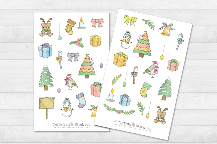 Weihnachten Sticker Set