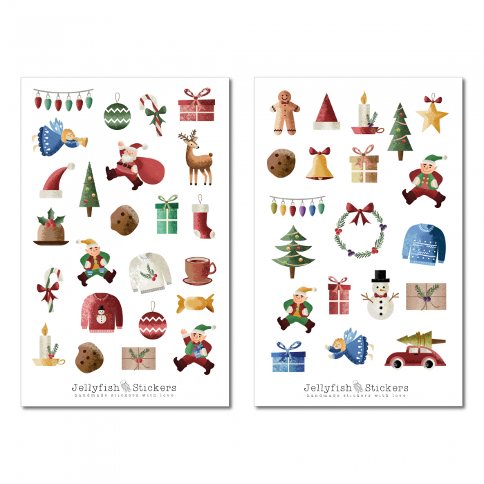 Weihnachten Sticker Set