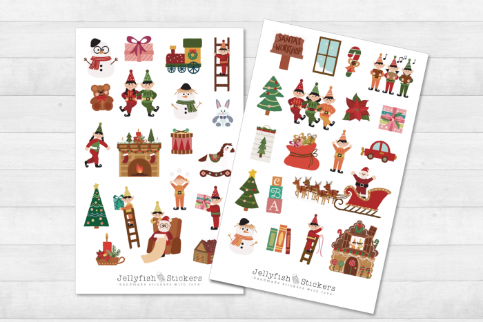 Weihnachten Sticker Set