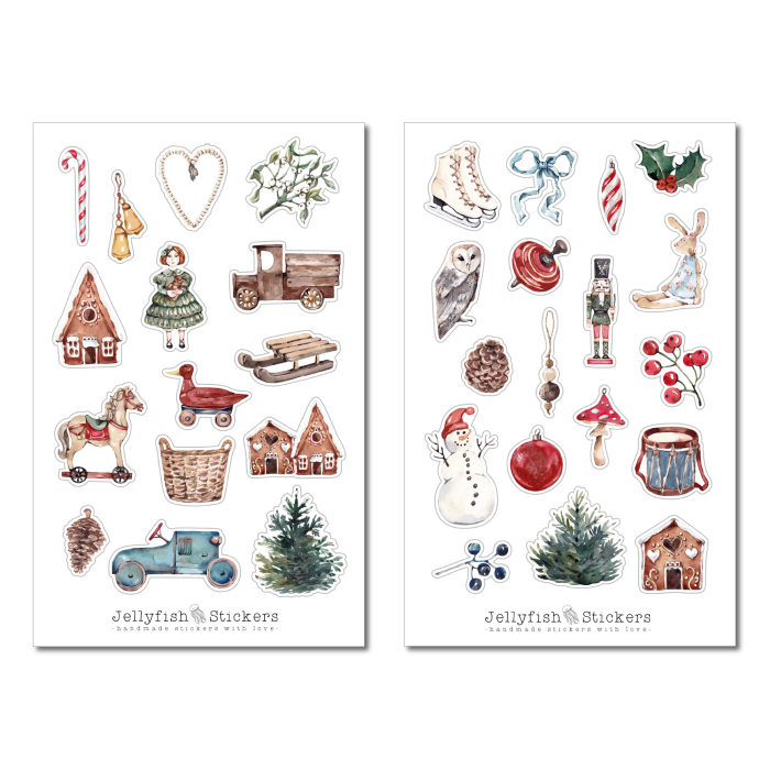 Weihnachten Spielzeug Sticker Set