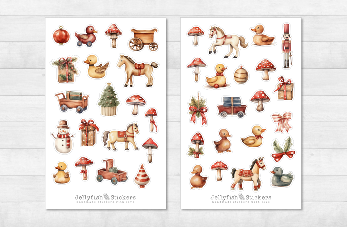 Christmas Toys Sticker Set