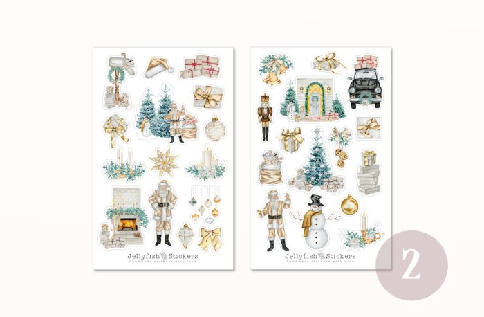 Weihnachten Sticker Set